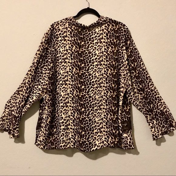 Leopard Print Jacket  Blouse - Picture 2 of 5